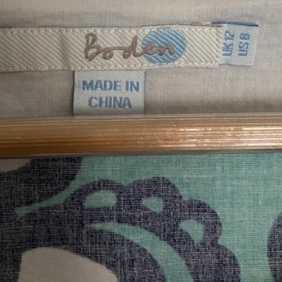 Boden Ursula Floral Print Top 8 - Picture 2 of 4